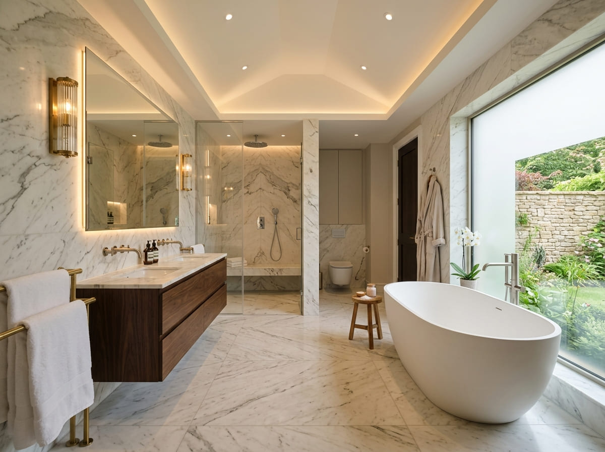 Custom Bathroom Renovation in Red Oak